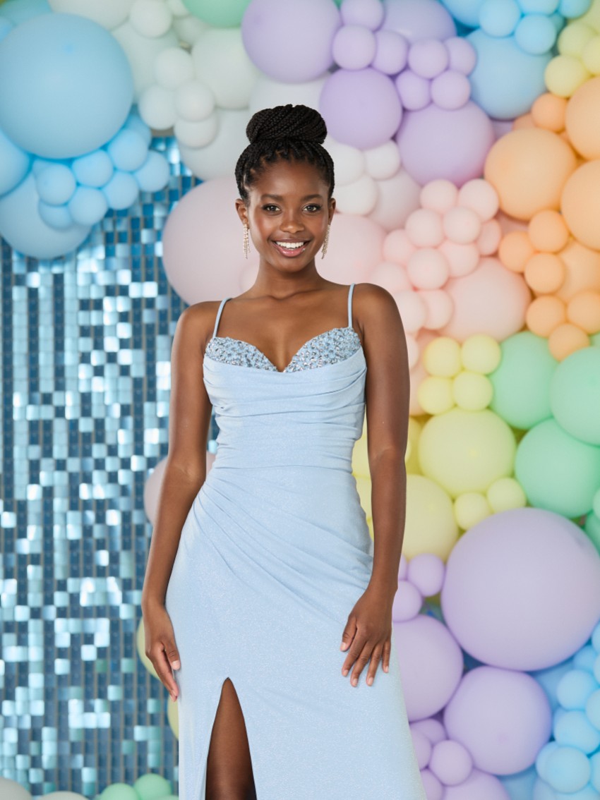 Photograph: Tiffanys Scottie Pale Blue Prom Dress