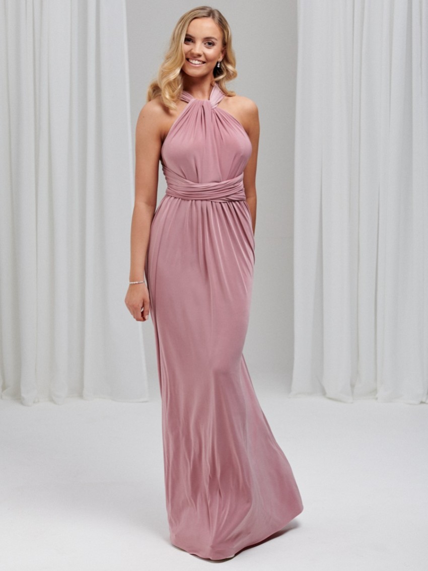 Fotografia: Vestido de dama de honra Emily Rose Dusty Rose com vários estilos (tamanho único)