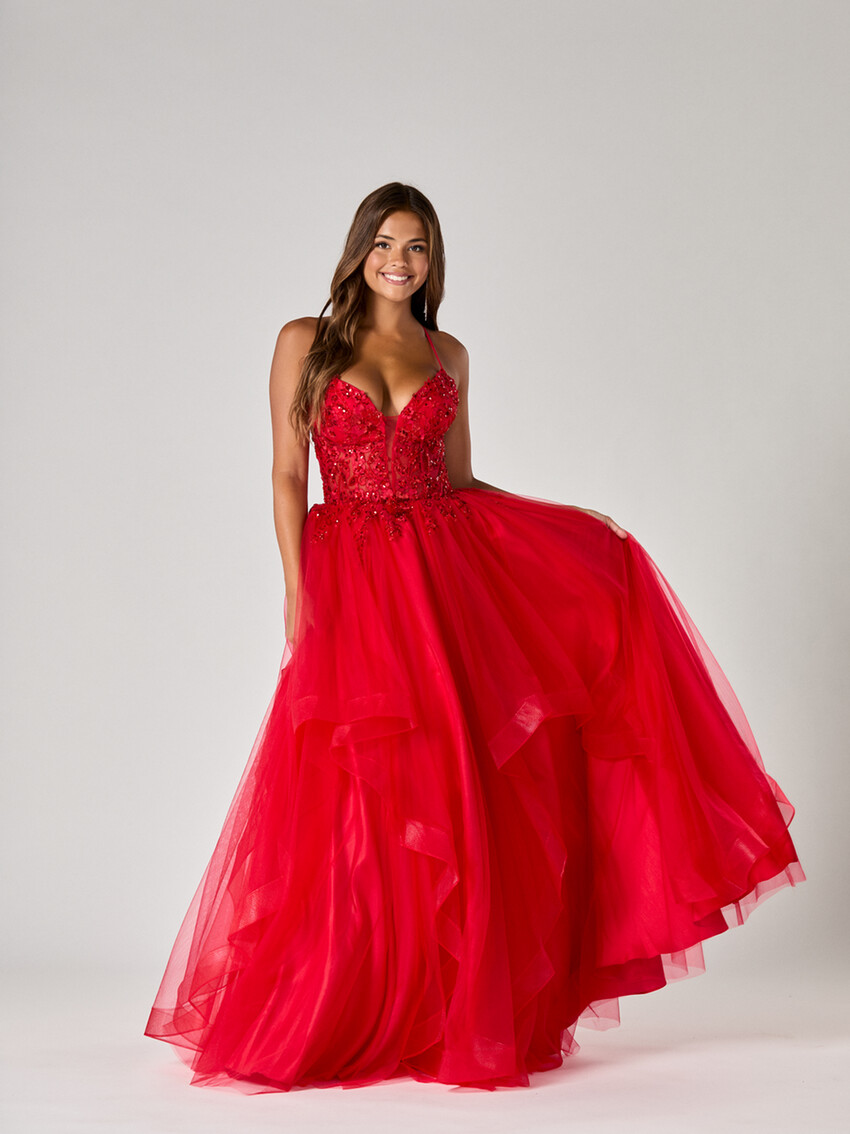 Fotografía: Vestido de fiesta Trinity Red TFY de Tiffany
