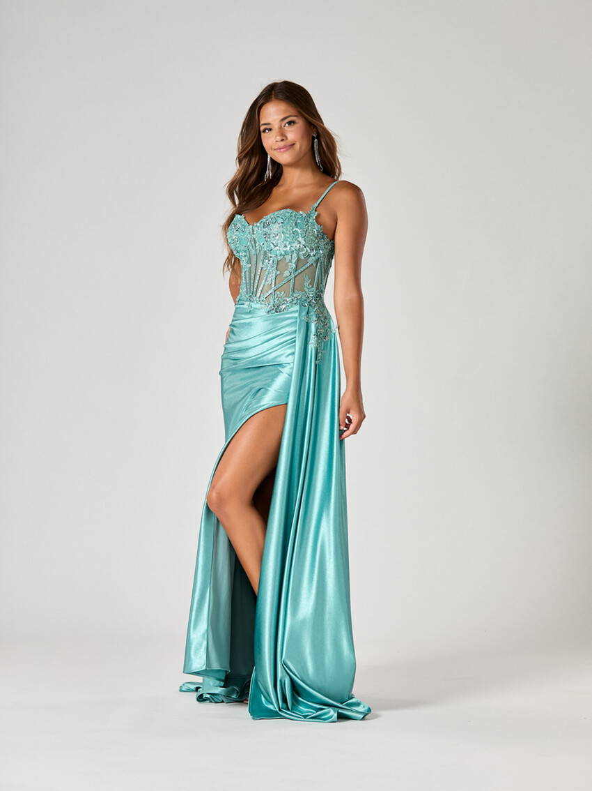 Fotografía: Vestido de fiesta «Wynter Duck Egg Blue» de Tiffanys
