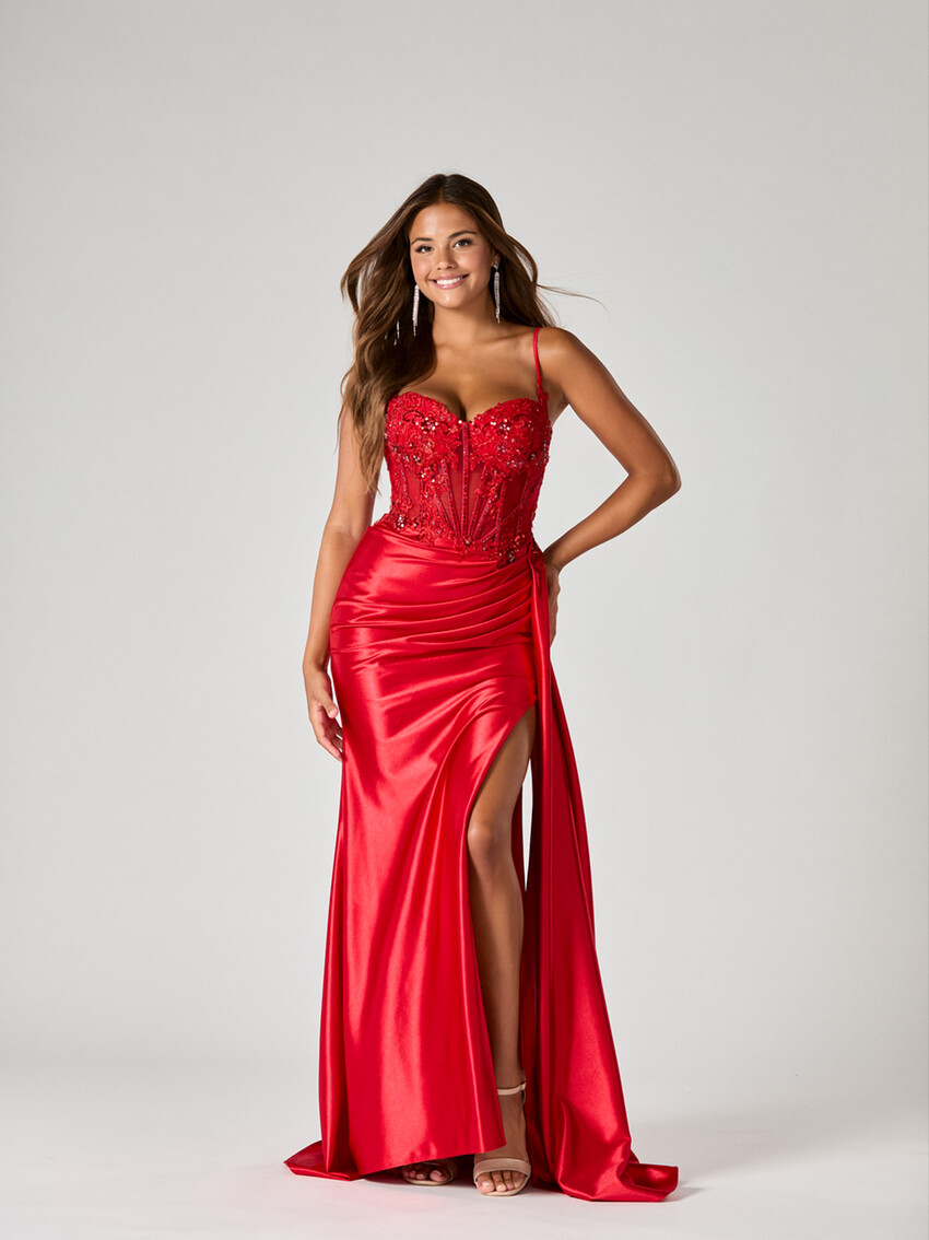 Fotografía: Vestido de fiesta «Wynter Red TFY» de Tiffany