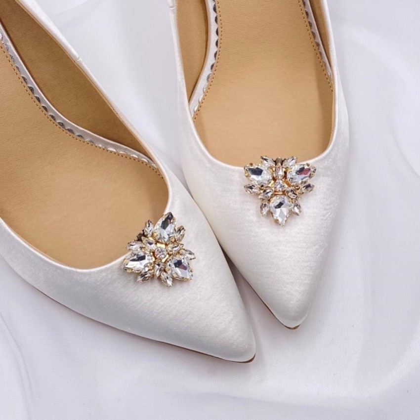 Fotografía: Adornos para zapatos Artesia Gold Crystal