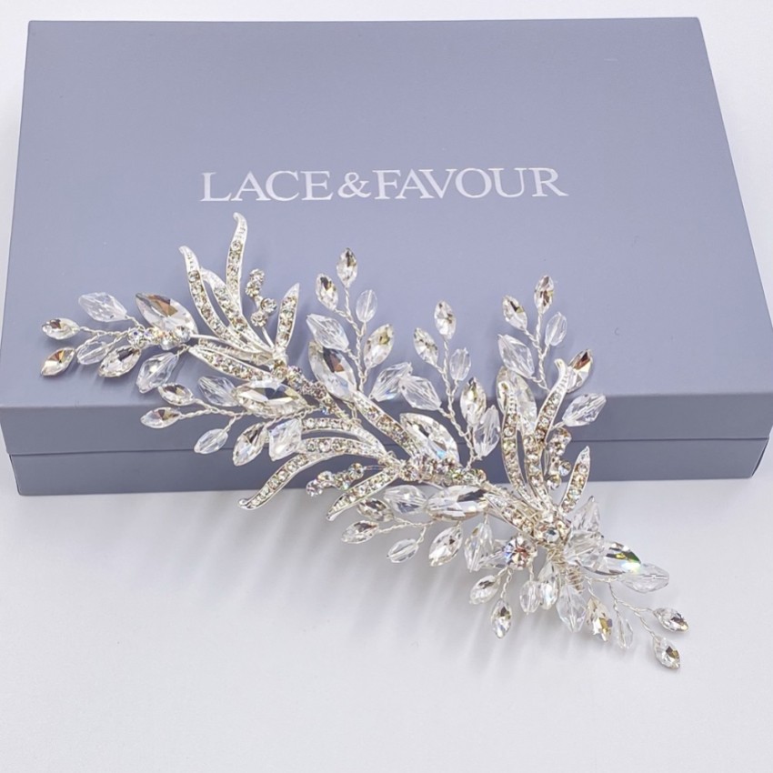 Photograph: Audrey Vintage Inspired Crystal and Diamante Hair Clip