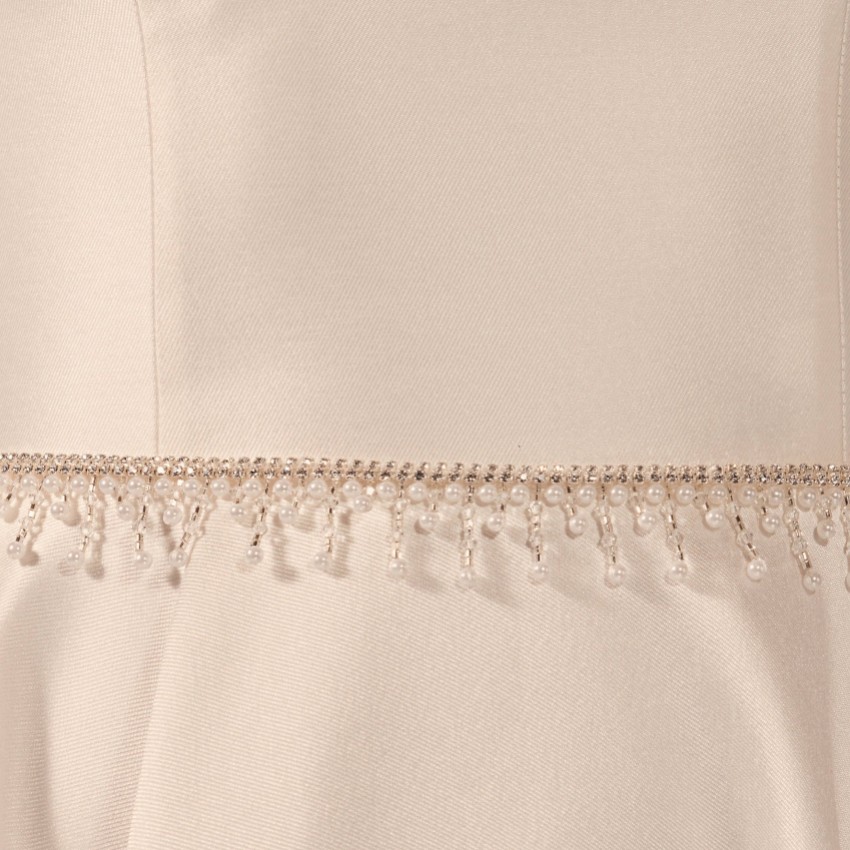 Fotograf: Bianco Diamante Brautkleid Gürtel mit Perlen und Kristalltropfen