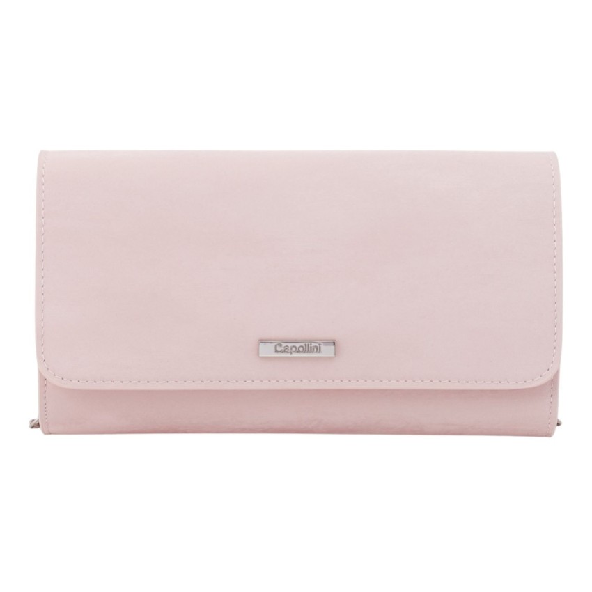 Fotografía: Capollini Bolso de mano de ante rosa palo