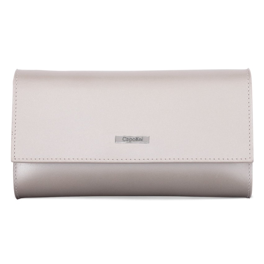 Photograph: Capollini Champagne Leather Clutch Bag
