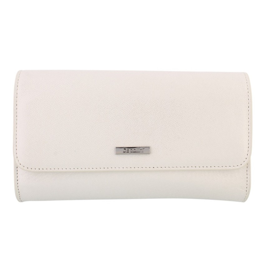 Fotografia: Capollini Pochet de couro nubuck creme