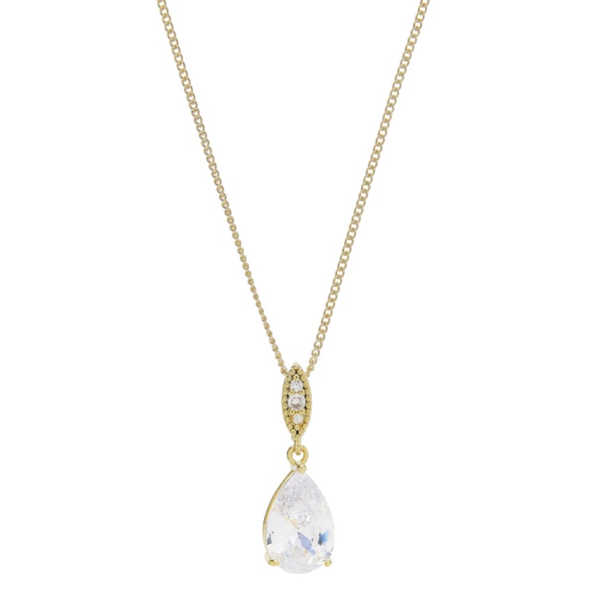 Fotografía: Colgante de cristal en forma de lágrima de Ellie Gold