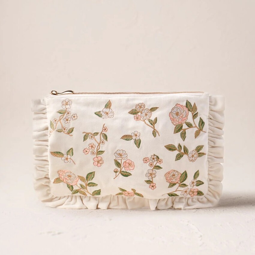 Photograph: Elizabeth Scarlett Wild Rose Frill Pouch