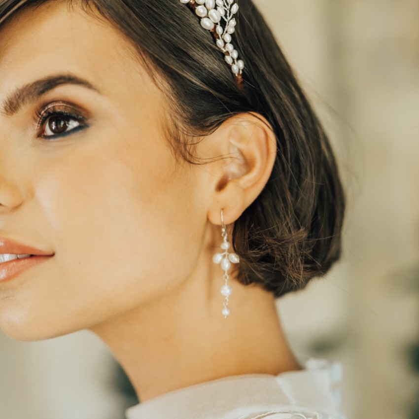 Photograph: Hermione Harbutt Cafe Pearl Droplet Earrings