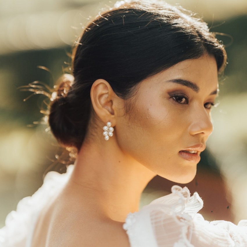 Fotografía: Hermione Harbutt Pendientes de perlas de agua dulce Kensington Grande
