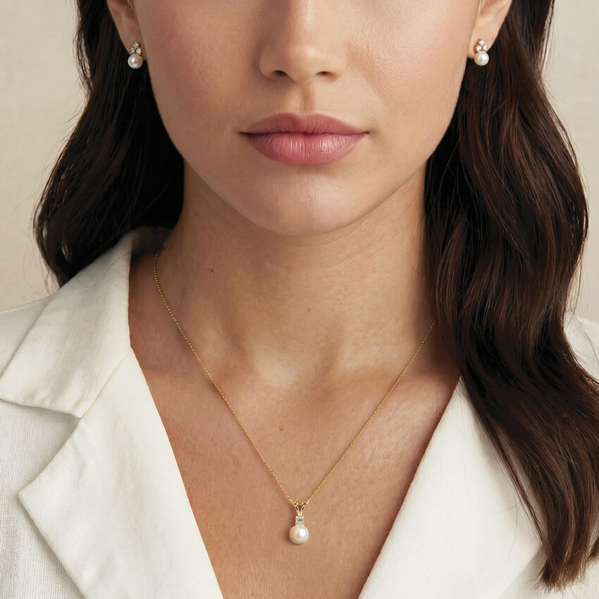 Fotografia: Ivory and Co Classic Gold Dainty Pearl Jewellery Set