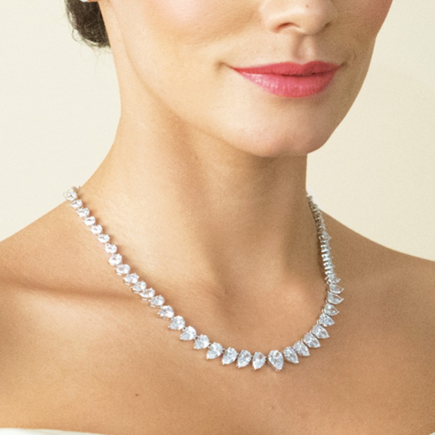 Fotografia: Ivory and Co Colar de noiva com zircónia cúbica Manhattan