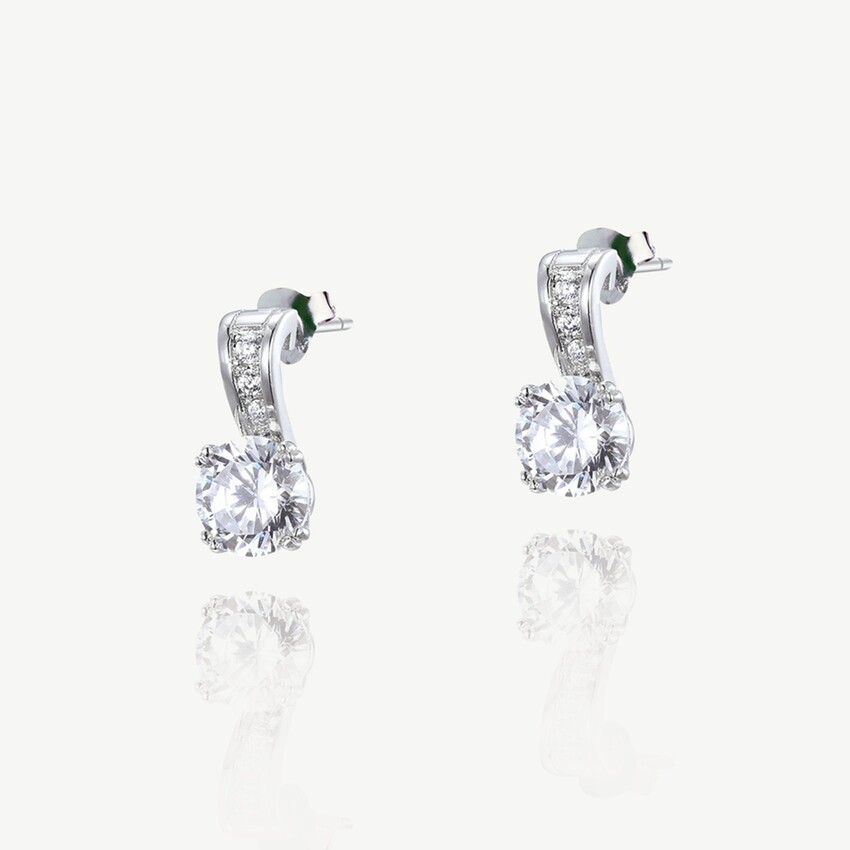 Photograph: Ivory and Co Hamilton Crystal Stud Earrings