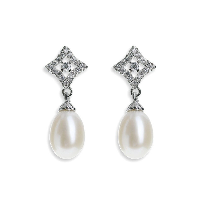 Fotografía: Ivory and Co Pendientes de boda con perlas de Marruecos
