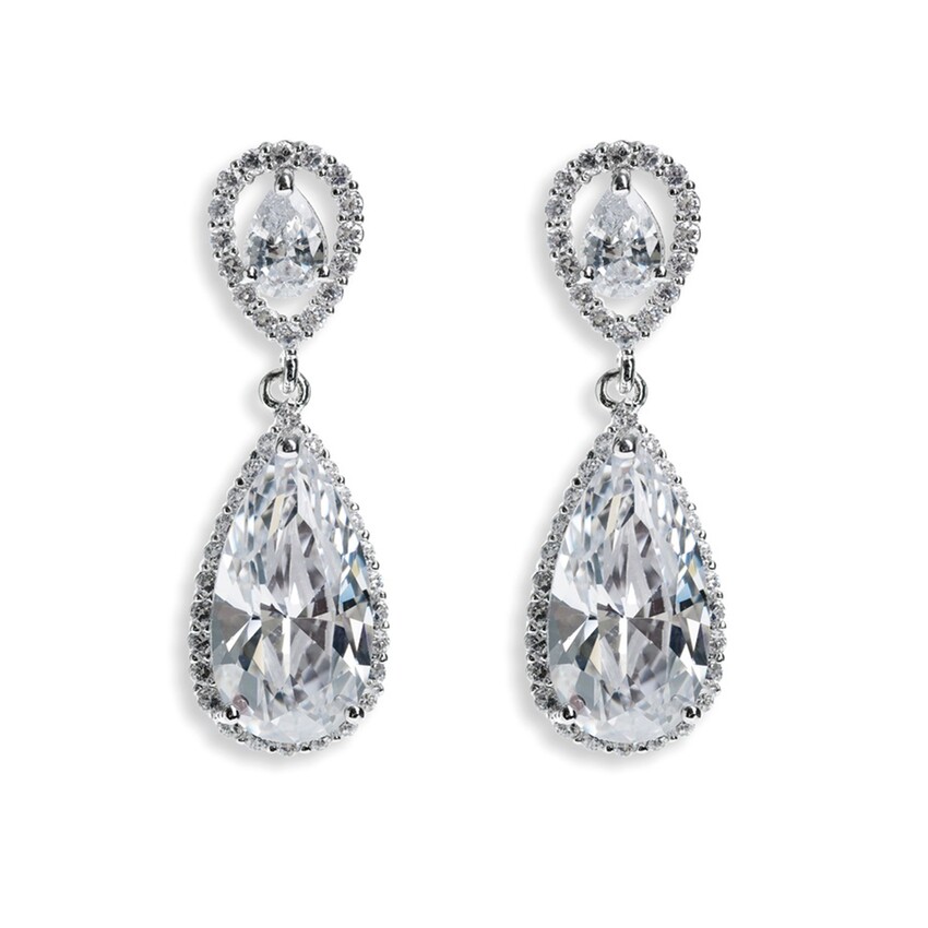 Fotografía: Ivory and Co Pendientes de cristal con forma de gota Bacall