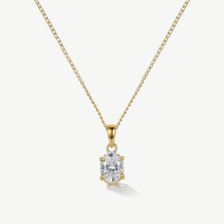 Fotograf: Ivory and Co Rapture Gold Cubic Zirconia Pendant Necklace
