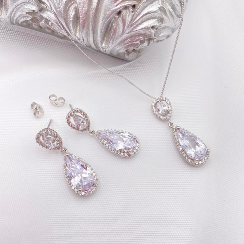 Zdjęcie: Ivory and Co Zestaw biżuterii ślubnej Bacall Crystal