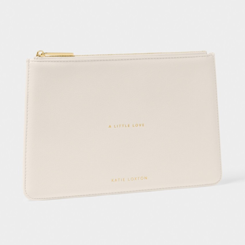 Fotografia: Katie Loxton Bolsa branca com mensagem «A Little Love»
