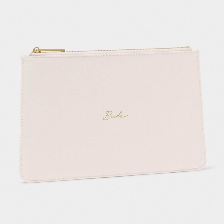 Fotografia: Katie Loxton Bolsa com mensagem «Noiva» em branco perolado