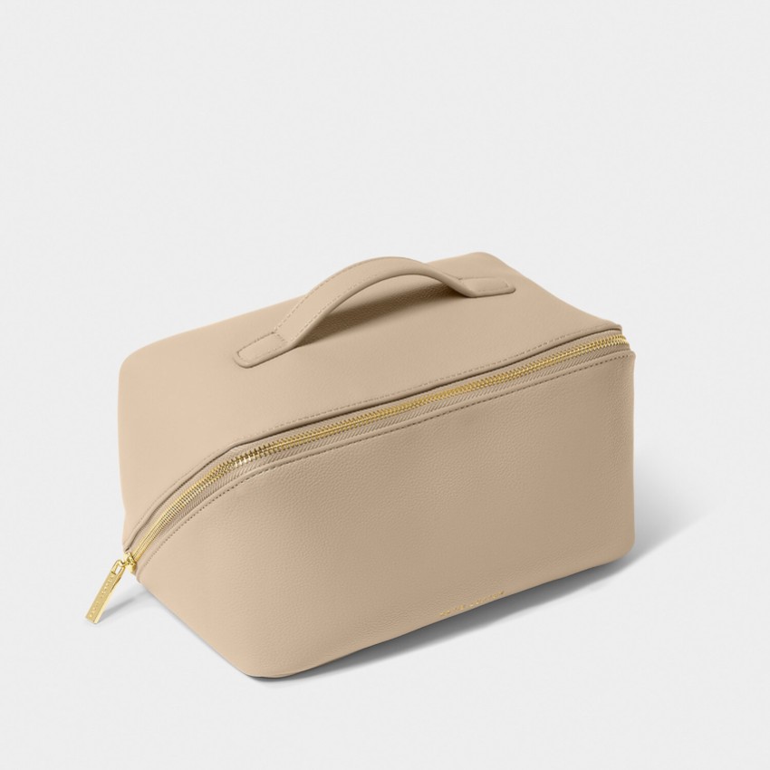 Fotografia: Katie Loxton Bolsa grande para maquilhagem e produtos de higiene pessoal em tom cinza-claro