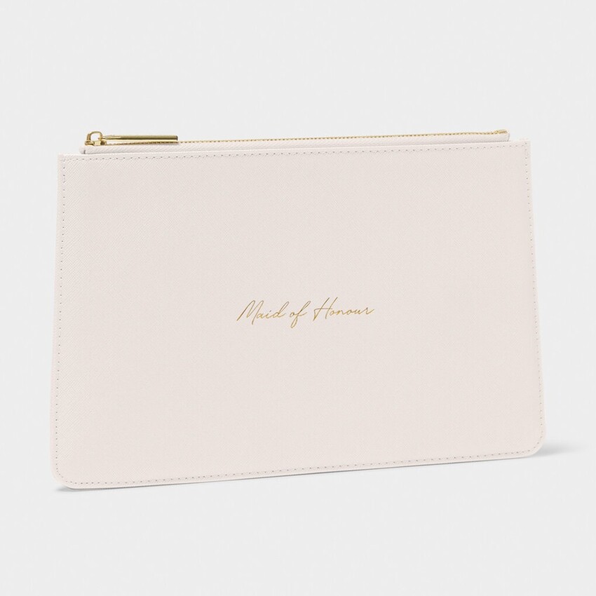 Fotografía: Katie Loxton Bolsita para mensajes «Dama de honor» en blanco nacarado