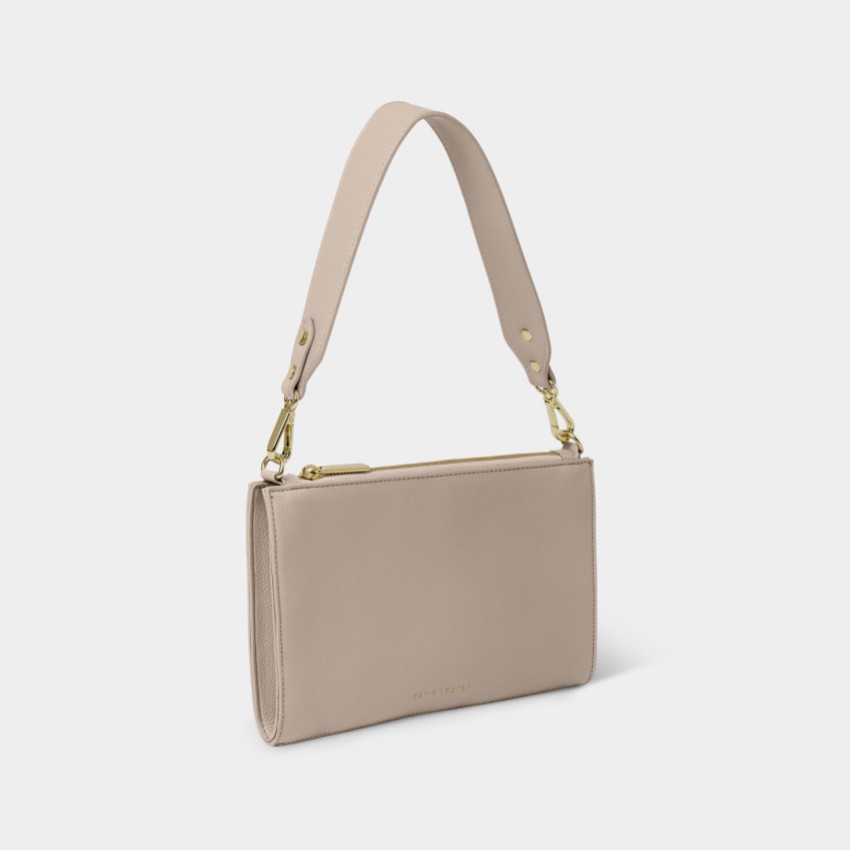 Fotografía: Katie Loxton Bolso de hombro Reya en color topo claro