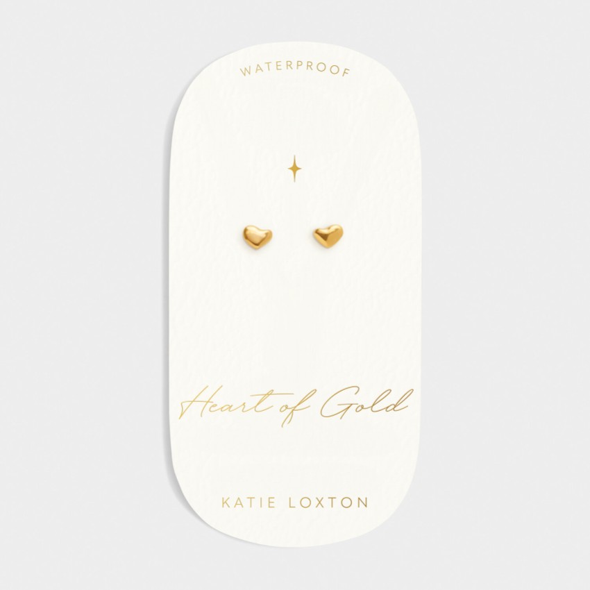 Fotografia: Katie Loxton Brincos de ouro com pingente em forma de coração