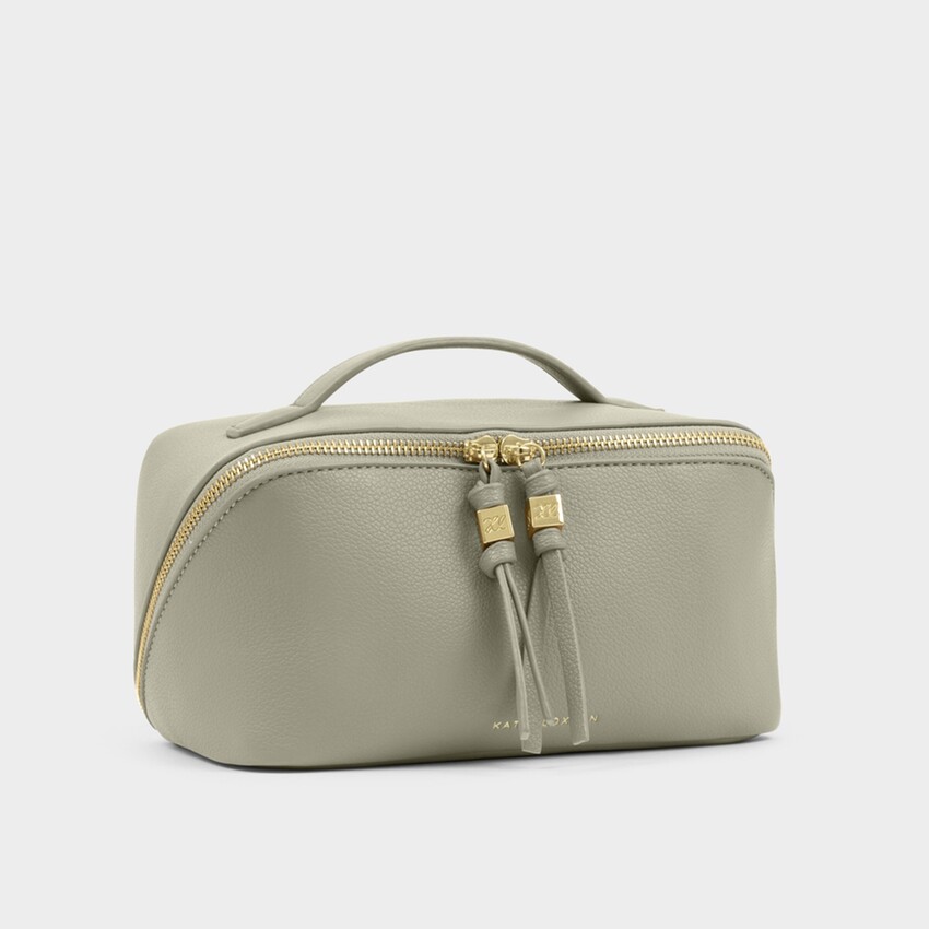 Zdjęcie: Katie Loxton Kosmetyczka i torba na przybory toaletowe Soho w kolorze średniej zieleni