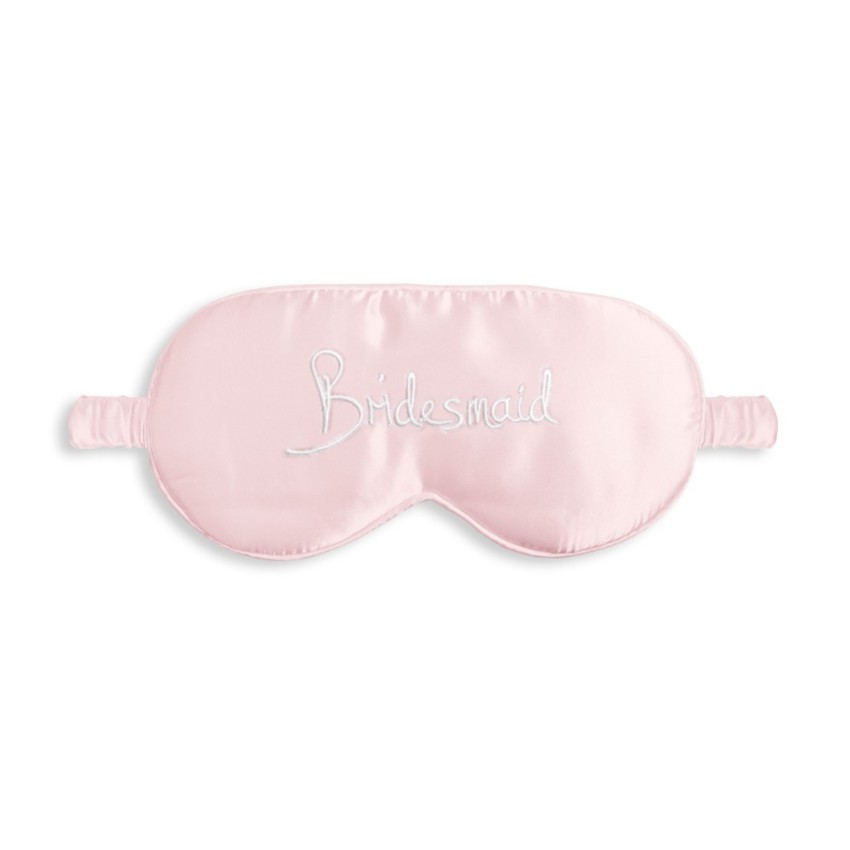 Fotografia: Katie Loxton Máscara para os olhos em cetim rosa «Bridesmaid»