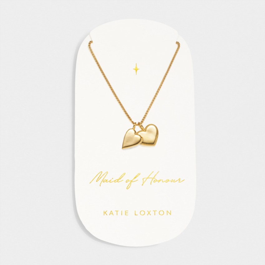 Photograph: Katie Loxton 'Maid of Honour' Gold Bridal Charm Necklace