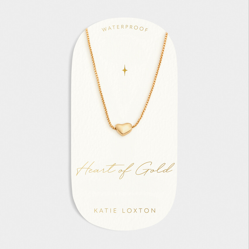 Zdjęcie: Katie Loxton Naszyjnik z zawieszką „Heart of Gold”