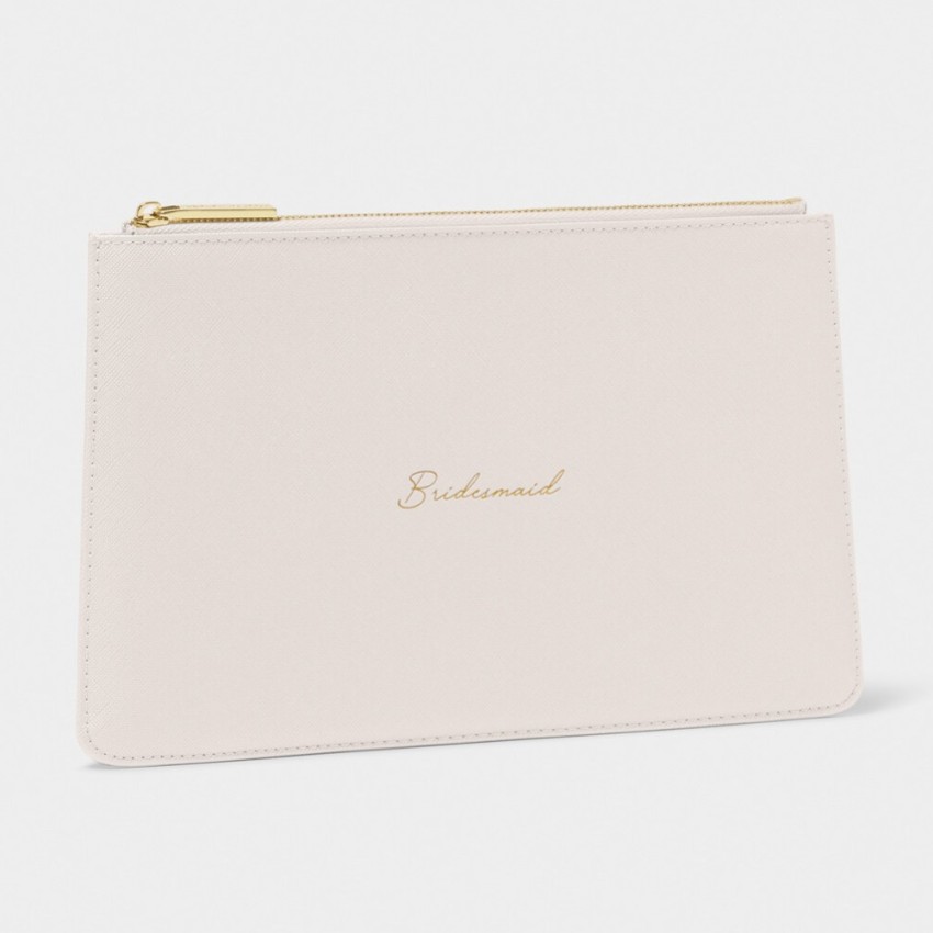 Zdjęcie: Katie Loxton Perłowo-biała torebka z napisem „Druhna”