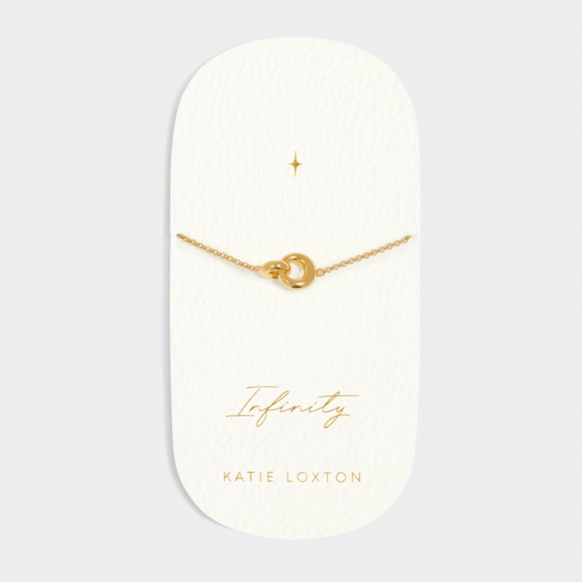 Fotografia: Katie Loxton Pulseira com pingentes em ouro «Infinity»