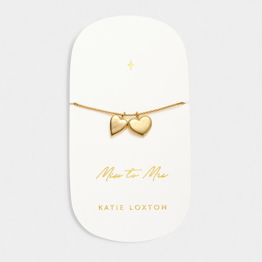 Fotografía: Katie Loxton Pulsera con dijes nupciales de oro «De señorita a señora»