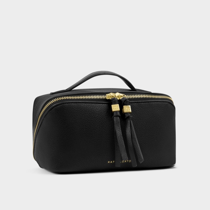 Photograph: Katie Loxton Soho Medium Black Makeup and Wash Bag