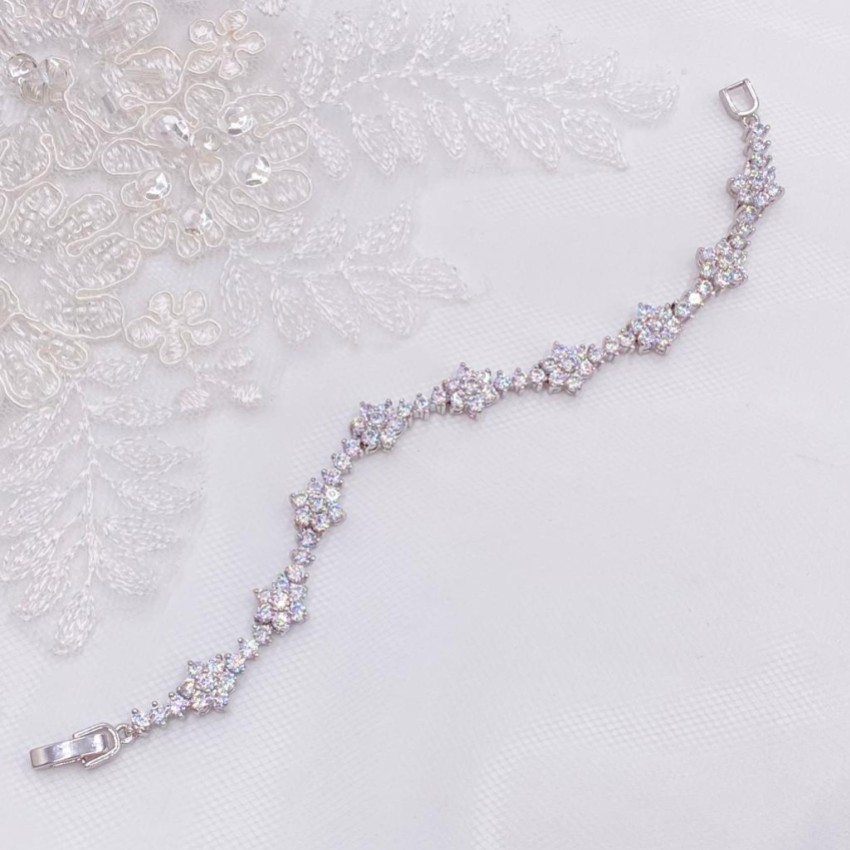 Photograph: Lanesborough Floral Crystal Embellished Wedding Bracelet