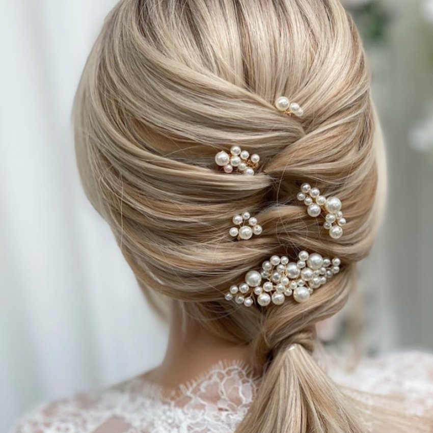 Photograph: Macie Set of 5 Gold Mini Combs and Pins