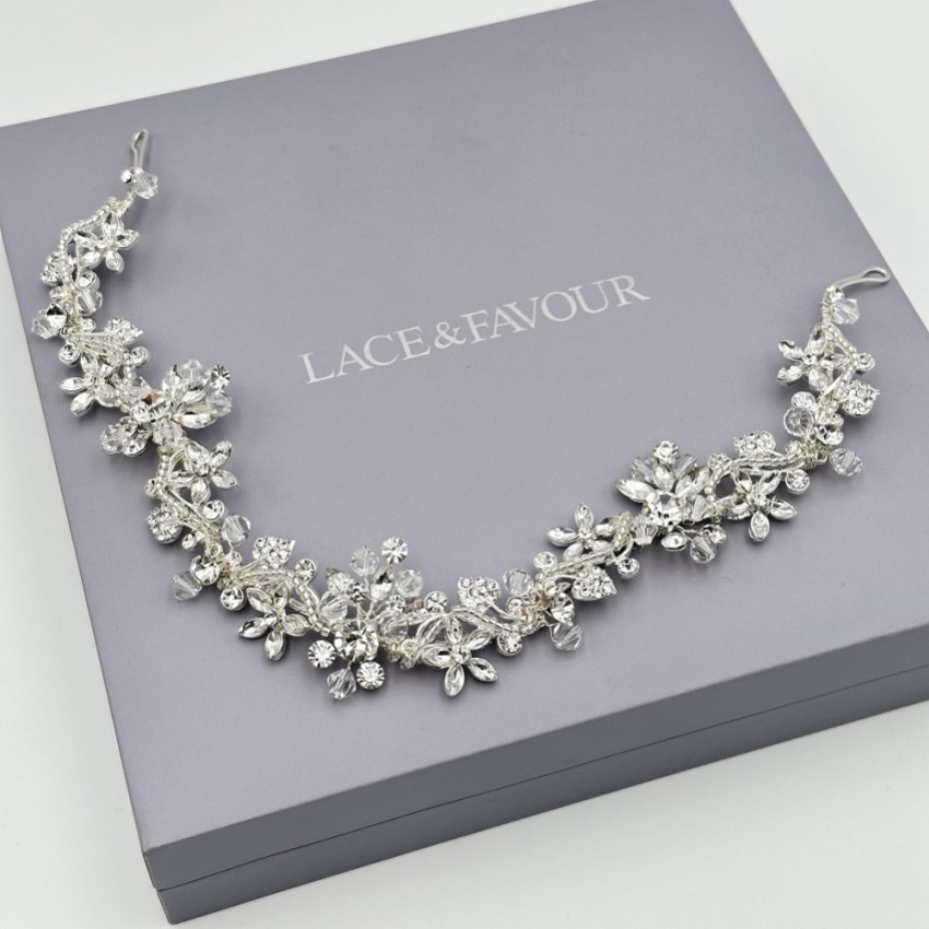 Photograph: Nadine Floral Crystal and Diamante Hair Vine