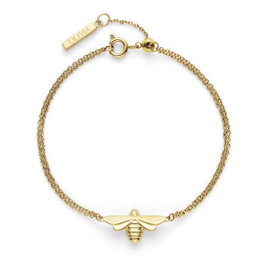 Zdjęcie: Olivia Burton Bransoletka „Honey Bee Dainty” pokryta złotem