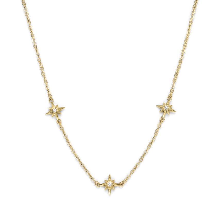 Fotografía: Olivia Burton Collar apilable North Star chapado en oro