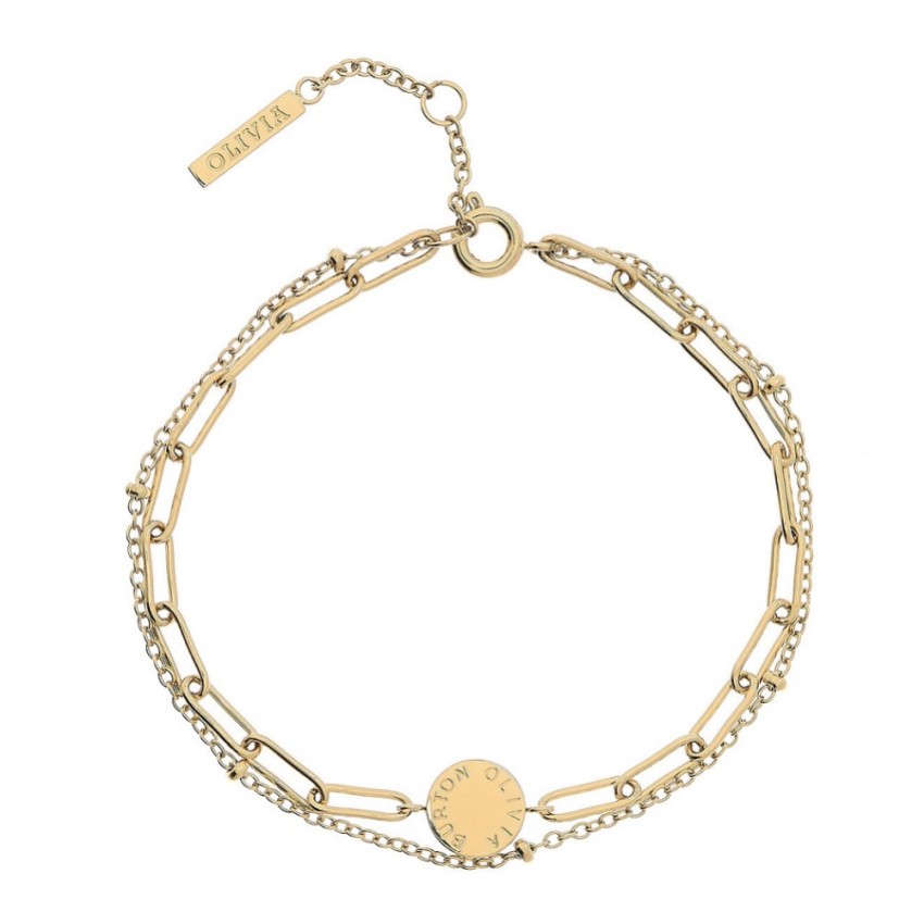 Photograph: Olivia Burton Illusion Gold Stacking Bracelet