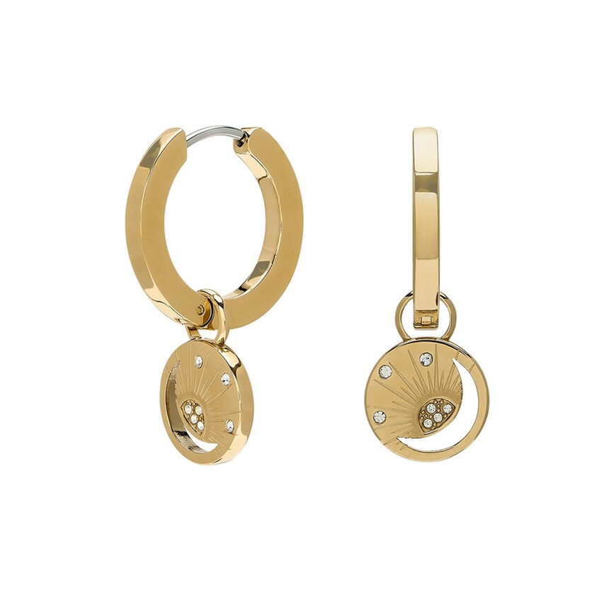 Fotografía: Olivia Burton Pendientes de aro chapados en oro «Celestial Sun»