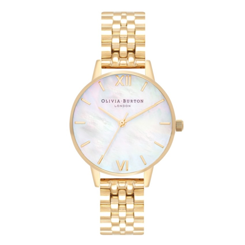 Fotografia: Olivia Burton Relógio com pulseira em madrepérola dourada de 30 mm