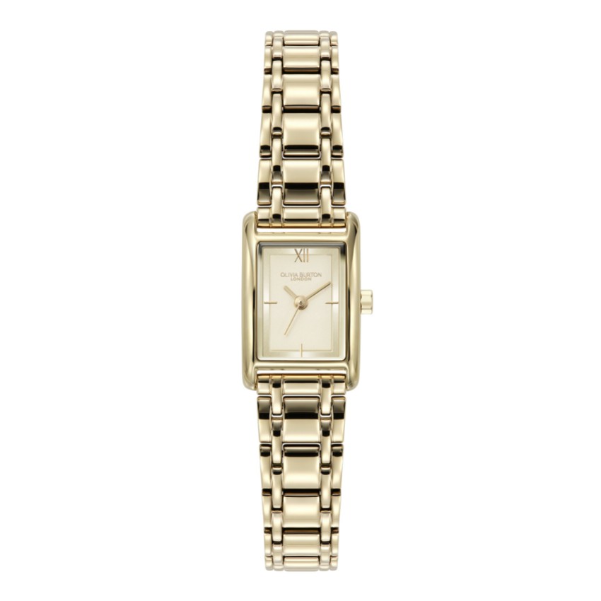 Fotografia: Olivia Burton Relógio de pulso Mini Grove com pulseira retangular dourada de 16 mm