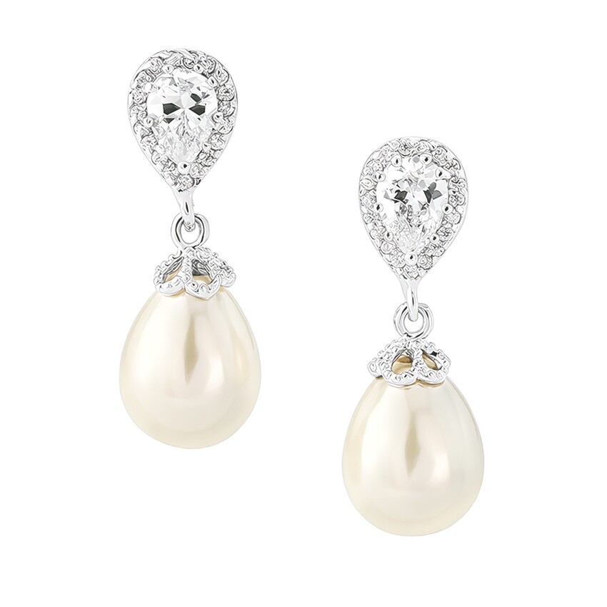 Photograph: Paloma Boucles d'oreilles mariage en perles (argent)