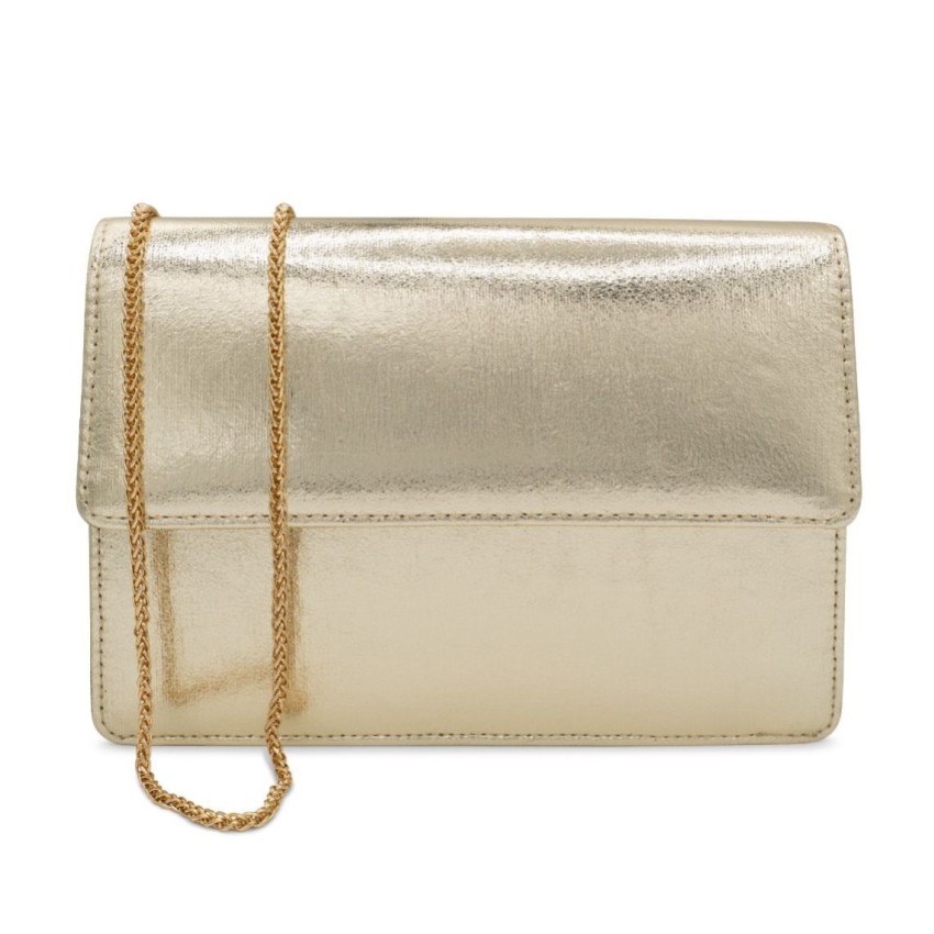 Photograph: Paradox London Darlene Champagne Metallic Clutch Bag