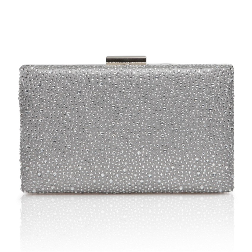 Fotografia: Perfect Bridal Bolsa de mão tipo clutch Sorrel em prata com diamantes brilhantes