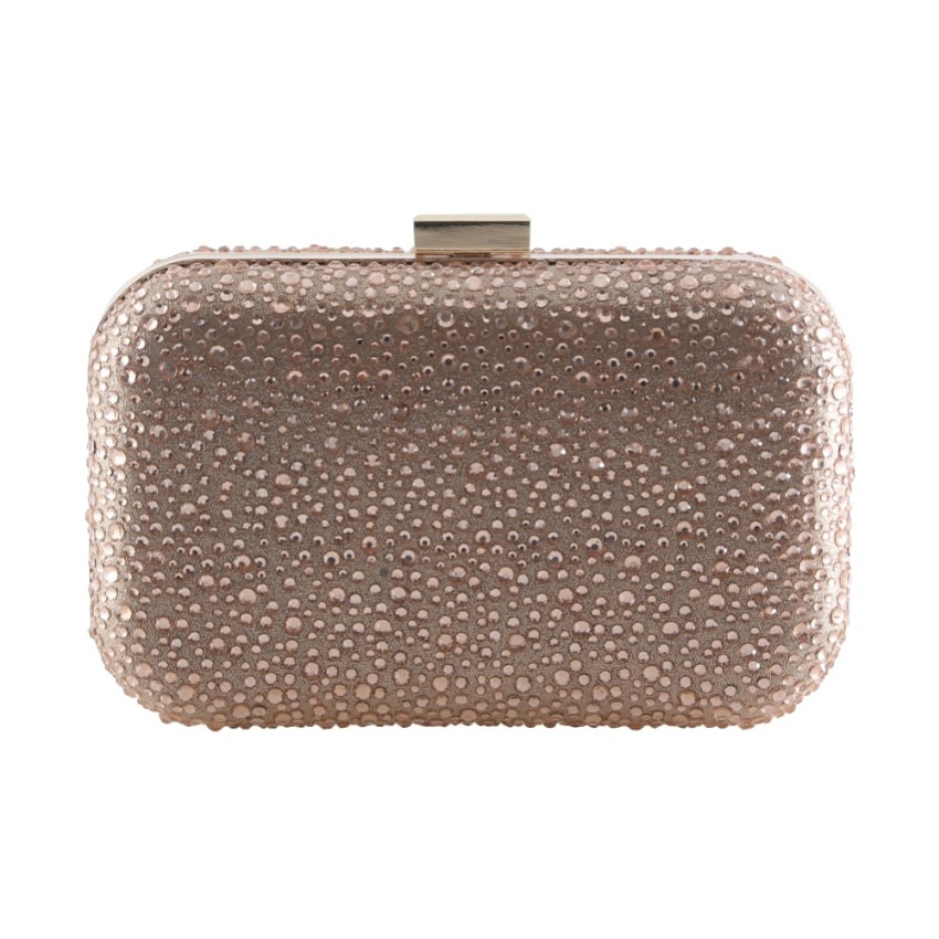 Fotograf: Perfect Bridal Sammy Gold Crystal Nieten Clutch Tasche