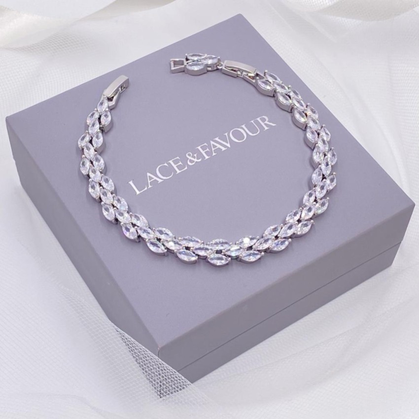 Fotografia: Pulseira de casamento com zircónia cúbica Beaumont